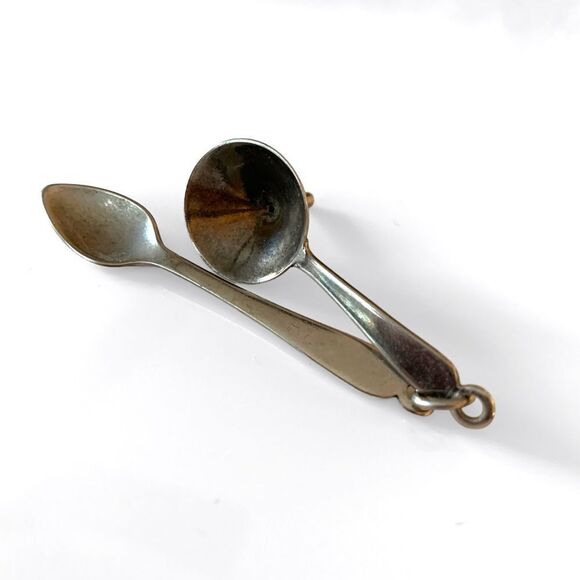 Vintage Ernest Steiner Miniature Perfume Funnel & Spoon - Picture 1 of 4